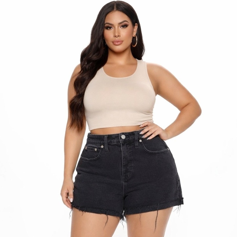 Madewell Black High-Rise Jean Shorts